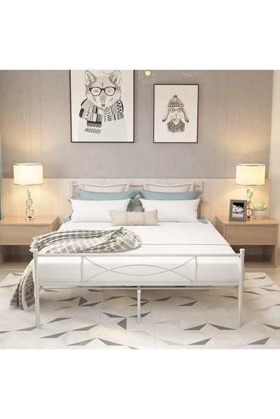 Özgök Tarım Metal Karyola HSN Metal Karyola   Renk ve Ölçü Seçenekli 90x200 ürün görseli 1