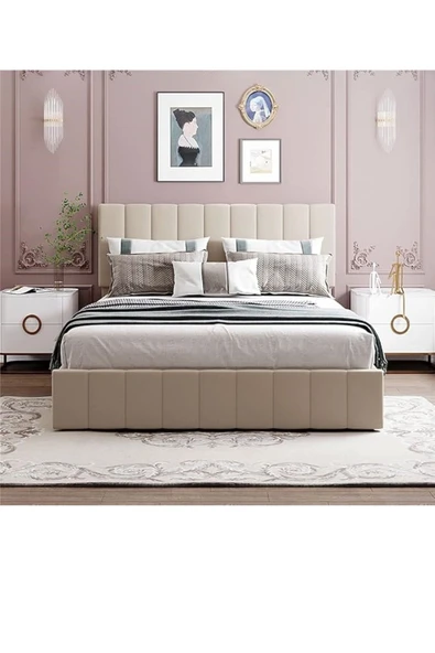 Özgök Tarım HSN Çift Kişilik Sandıklı Baza Başlık Seti RENK SEÇENEKLİ (YATAK DAHİL DEĞİLDİR) 160x200 ürün görseli 1