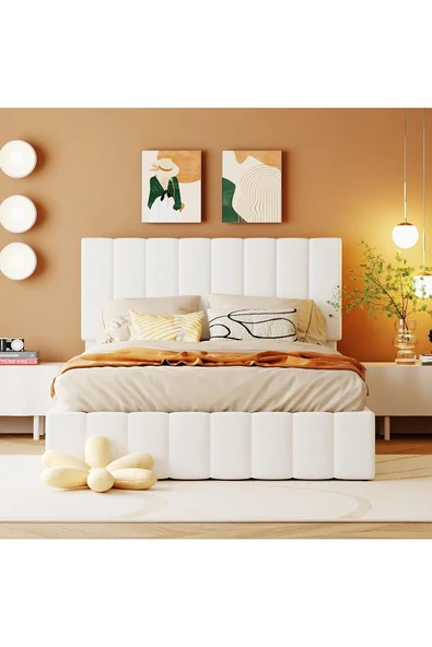 Özgök Tarım HSN Çift Kişilik Sandıklı Baza Başlık Seti RENK SEÇENEKLİ (YATAK DAHİL DEĞİLDİR) 140x200 ürün görseli 1