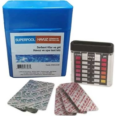 Superpool Haplı Ph-Cl Test Kiti-pH and Cl Test Kit-Tablet-ToptancıyızBiz ürün görseli 1