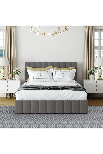 Özgök Tarım HSN Çift Kişilik Sandıklı Baza Başlık Seti RENK SEÇENEKLİ (YATAK DAHİL DEĞİLDİR) 150x200 ürün görseli 1