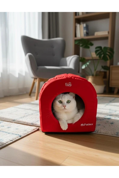PATİTEX Kedi-köpek Taşıma Puset -çanta-kulübe - Yıkanabilir Yatak A Kalite -kaliteli Köpek Yatakları ürün görseli 1