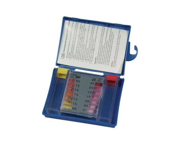 Gemaş Tabletli Test Aleti-Serbest Klor+pH (10 ar adet test ajani ile birlikte)-ToptancıyızBiz ürün görseli 1