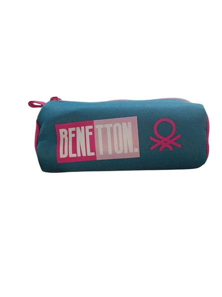 Unıted Colors Of Benetton Çift Bölmeli Turkuaz Kalem Çantası (03796) ürün görseli 1