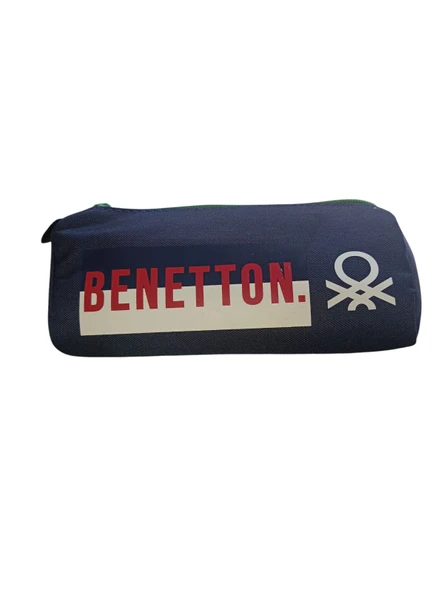 Unıted Colors Of Benetton Çift Bölmeli Lacivert Kalem Çantası (04284) ürün görseli 1