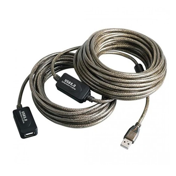 USB 2.0 extension uzatma kablosu güçlendirilmiş usb uzatma kablosu 20 m ürün görseli 1