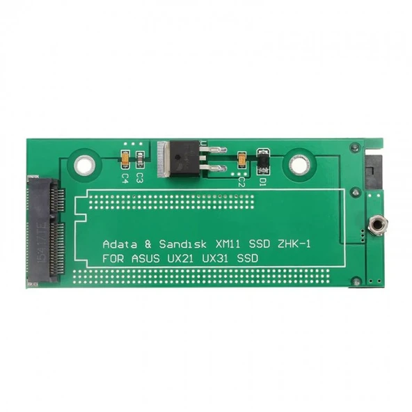 Msata UX31 UX21 Sandisk XM11 to sata çevirici dönüştürücü adaptör ürün görseli 1