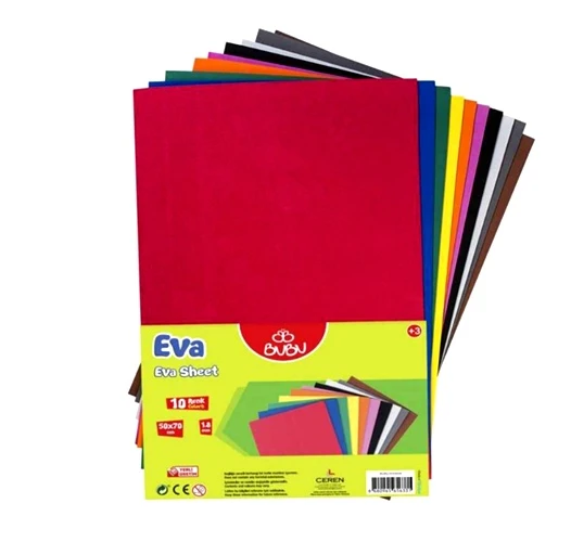 Bubu 10 Renk Karışık Eva 50X70 ürün görseli 1