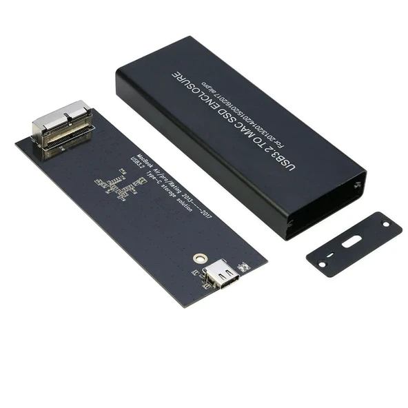 Type c usb 3.2 to 12+16 PIN MacBook Pro, Air 2013'ten 2017'ye uyumlu ssd kutu ürün görseli 1