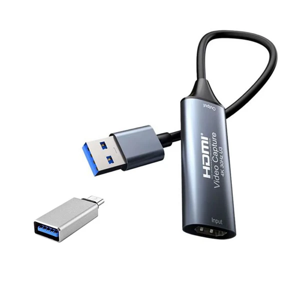 hdmı to usb 3.0 -Type C capture kart 4k HD Video Yakalama Kartı 4k 1080p ürün görseli 1