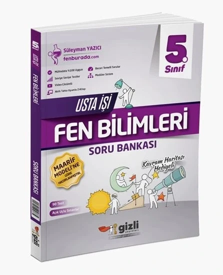 Gizli Yayınları 5. Sınıf Fen Bilimleri Usta İşi Soru Bankası - Kavram Haritası ürün görseli 1