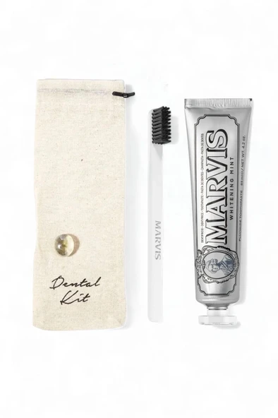 Marvis Whitening Mint 85 ml + Yumuşak Beyaz Diş Fırçalı Dental Kit ürün görseli 1