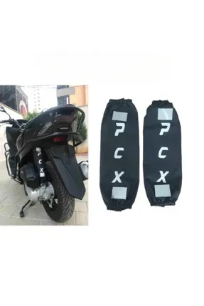 Honda PCX Uyumlu Beyaz Amortisör Kılıfı – Reflektörlü Tasarım ürün görseli 1