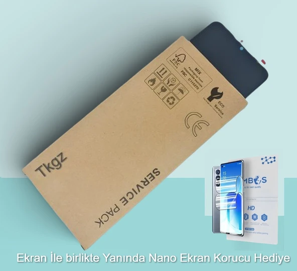 Tkgz Samsung Galaxy A05 SM-A055 Dokunmatik SERVİCE - PACK - ÇITALI + HD Nano Ekran Korucu ürün görseli 1