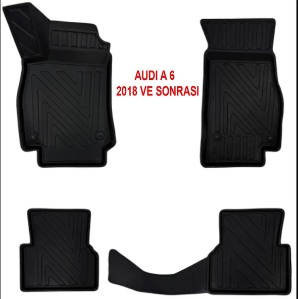 Audi A-6 2018 ve Sonrası 4D Premium Havuzlu Paspas-Kaydırmaz Taban ürün görseli 1