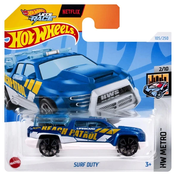 Hot Wheels Tekli Arabalar Surf Duty HTB14 - Resim 2