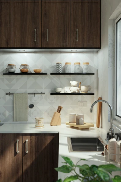 yankı-byeg 60 Cm 3lü Mat Siyah Mdf Dekoratif Duvar Rafı Gizli Bağlantı Kitaplık ürün görseli 1