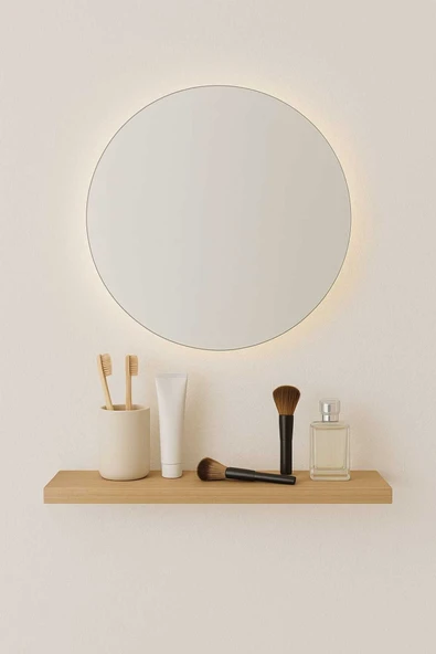 yankı-byeg 62 Cm Safir Meşe Mdf Uçan Duvar Rafı Gizli Bağlantı Kitaplık ürün görseli 1