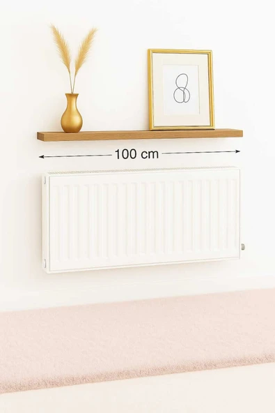 yankı-byeg 100 Cm Safir Meşe Mdf Petek Üstü Raf Gizli Montaj Ahşap Duvar Rafı ürün görseli 1