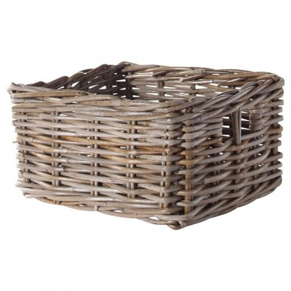 El Dokuması Sepet IKEA Hasır 25x29x15 cm Çok Amaçlı Hasır Kutu ürün görseli 1