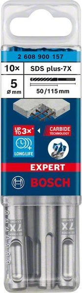 EXPERT SDS plus-7X K-Delici Ucu 5*115, 10 parça ürün görseli 1