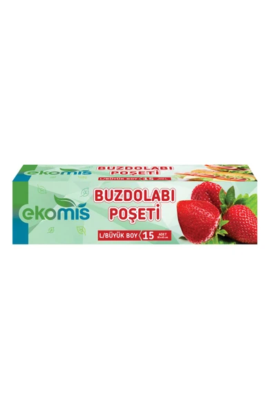 Ekomis 20x30 Büyük Boy 15'li Buzdolabı Poşeti 1 Adet ürün görseli 1