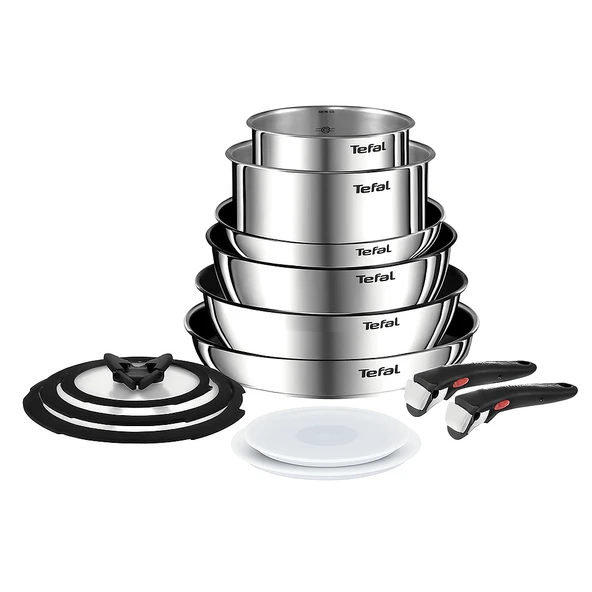 TEFAL Ingenio Emotion 2X Titanyum 13 Parça Tava Seti - Paslanmaz Çelik L897SD74 ürün görseli 1
