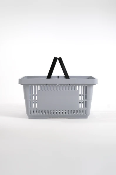 Plastik Market El Sepeti 22 L Gri ürün görseli 1