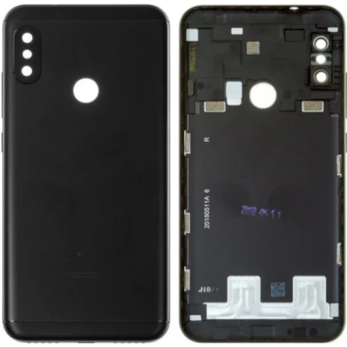 Xiaomi Mi A2 Uyumlu Full Kasa Arka Pil Kapağı Siyah ürün görseli 1