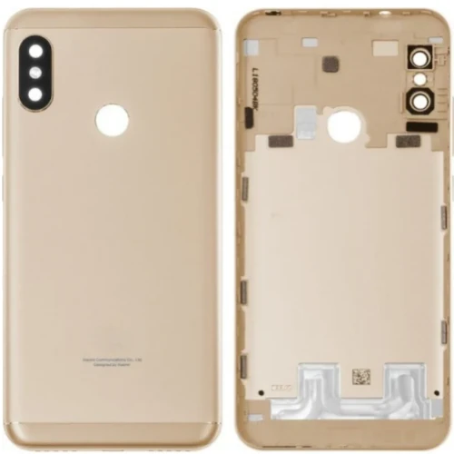 Xiaomi Mi A2 Uyumlu Full Kasa Arka Pil Kapağı Gold ürün görseli 1