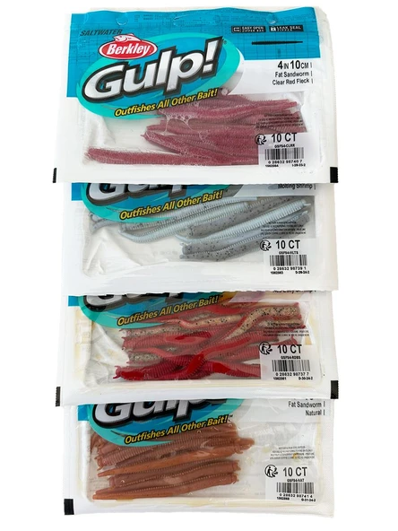 Berkley Gulp Fat Sandworm 10cm LRF Silikon Yem ürün görseli 1