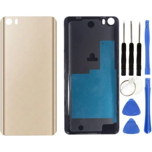 Xiaomi Mi 5 Uyumlu Arka Pil Kapağı Gold + Tamir Seti ürün görseli 1