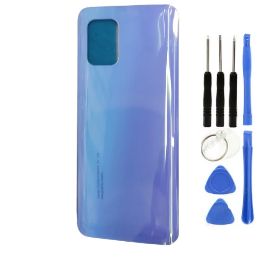Xiaomi Mi 10 Lite 5G Uyumlu Arka Pil Kapağı Açık Mavi + Tamir Seti ürün görseli 1