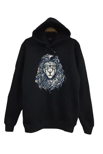 fame-stoned Aslan Gözlüklü Baskılı Çocuk Sweatshirt ürün görseli 1