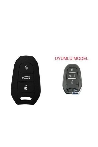 Peugeot 208 308 508 2008 3008 5008 Rifter Anahtar Koruma Kılıfı Sustasız Anahtarsız Çaliştırma ürün görseli 1