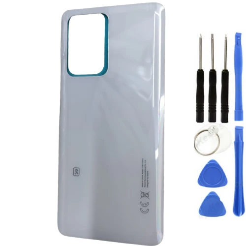 Xiaomi Mi 11T Pro Uyumlu Arka Pil Kapağı Beyaz + Tamir Seti ürün görseli 1