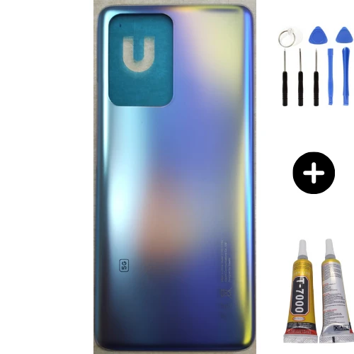 Xiaomi Mi 11T Uyumlu Arka Pil Kapağı Mavi + Montaj Seti ürün görseli 1