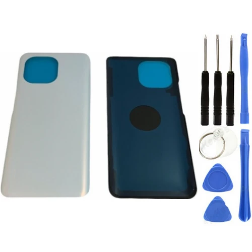 Xiaomi Mi 11 Uyumlu Arka Pil Kapağı Beyaz + Tamir Seti ürün görseli 1