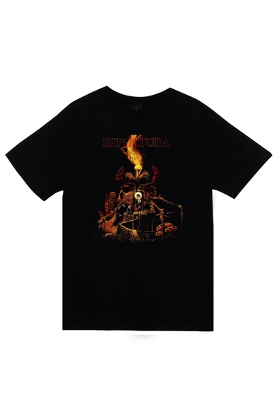 fame-stoned Sepultura Baskılı T-shirt ürün görseli 1