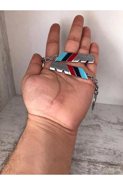 Bmw M Bmw-m Metal Krom Kaplı Anahtarlık Çift Yönlüdür 1 Adet ürün görseli 1