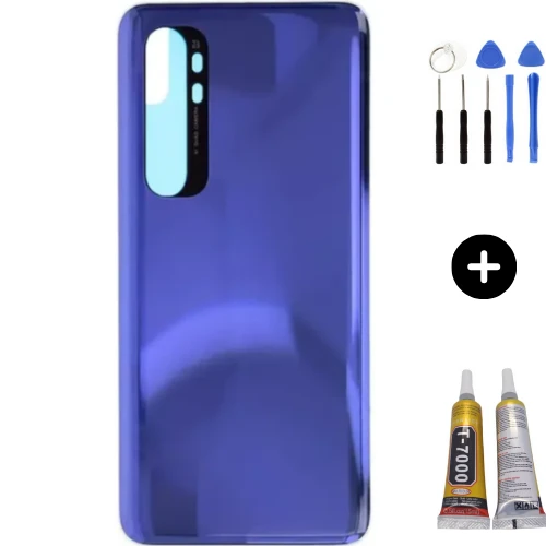 Xiaomi Mi Note 10 Lite 5G Uyumlu Arka Pil Kapağı Mavi + Montaj Seti ürün görseli 1