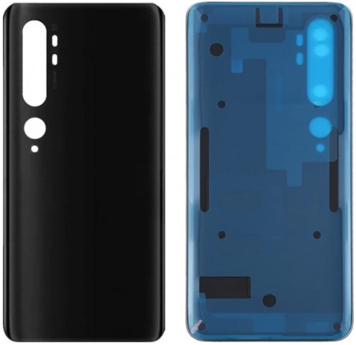 Xiaomi Mi Note 10 Uyumlu Arka Pil Kapağı Siyah ürün görseli 1