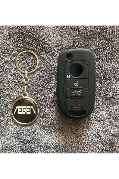 Egea 1 Adet Metal Çift Yönlü Anahtarlık Ve 1 Adet Silikon Anahtar Koruma Kılıfı ürün görseli 1