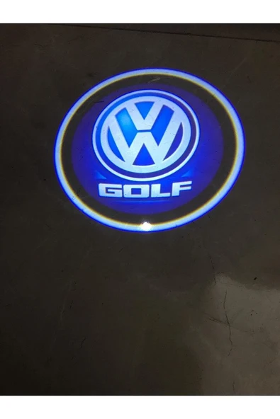 Volksvagen Golf Kapı Logosu Yeni Nesil Mesafe Sensörlü Pilli Model Ön 2 Kapı Için Karbon Görünümlü ürün görseli 1