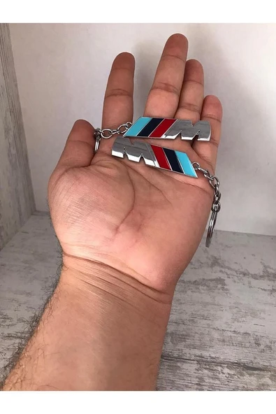 BMW M BMW-M METAL KROM KAPLI ANAHTARLIK ÇİFT YÖNLÜDÜR 1 ADET ürün görseli 1