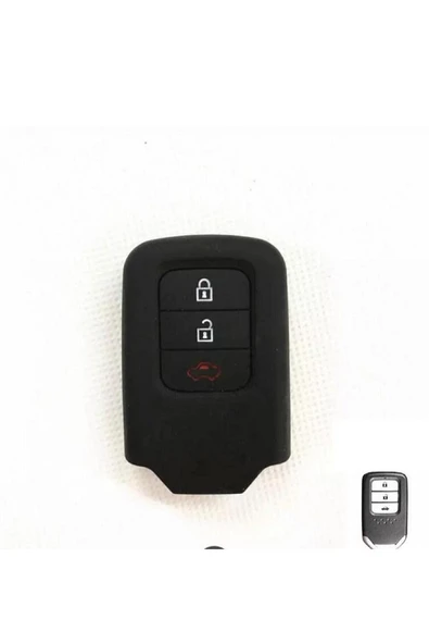 Honda Civic Fc5 Crv Hrv Sustasız Anahtarsız Çaliştırma Modeli Silikon Anahtar Koruma Kılıf Siyah ürün görseli 1