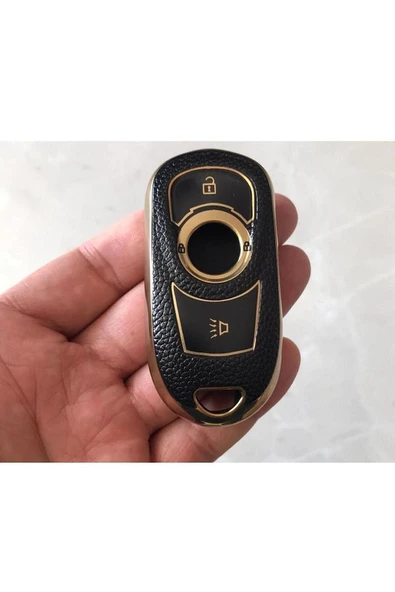 Opel Astra K Ve Insignia Grand Uyumlu Anahtar Koruma Kılıfı Lüx Siyah Gold ürün görseli 1