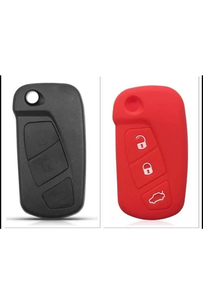 Fordd Ka Silikon Anahtar Koruma Kılıfı Kırmızı Renk ürün görseli 1