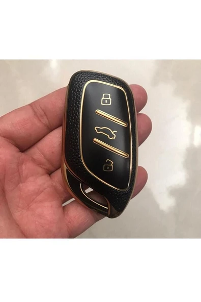 MG HS GT ZS EV ZX MG5 MG6 Roewe RX3 RX5 I5 ERX5 I6 I5 ANAHTAR KILIFI SİYAH GOLD ürün görseli 1