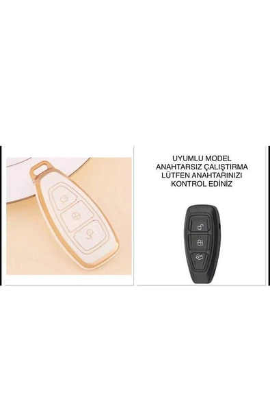 Ford Focus Fiesta Kuga Mondeo Smax Cmax Ecosport Anahtarsız Çalıştırma Anahtar Kılıfı ürün görseli 1
